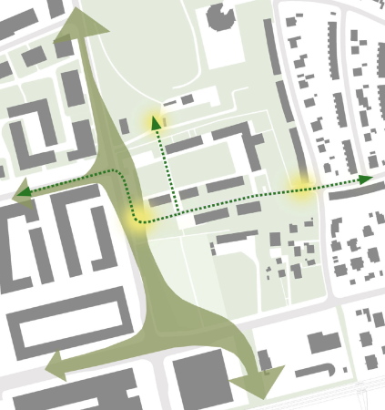 Anerkennung: Georg Scheel Wetzel Architekten, Sinai Landschaftsarchitekten  und merz merz (alle Berlin)
