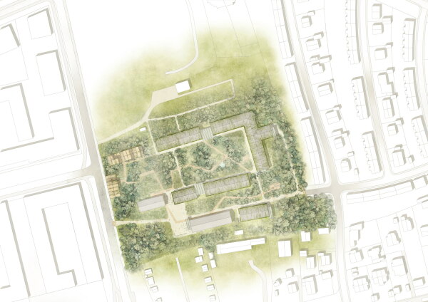 Anerkennung: Grassinger Emrich Architekten / Architekturbüro Leinh�upl + Neuber (München, Landshut), mahl gebhard konzepte Landschaftsarchitekten und Stadtplaner (München) und Tamschick Media+Space (Berlin)