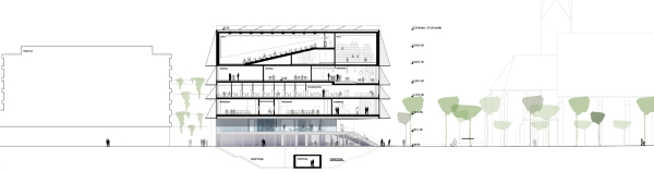1. Preis: Delugan Meissl Associated Architects (Wien) mit Wenzel+Wenzel (Karlsruhe)