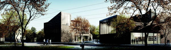 ein 3. Preis: gmp Architekten (Berlin) mit einenkel landschaftsarchitektur (Leipzig): Blick von der Burg