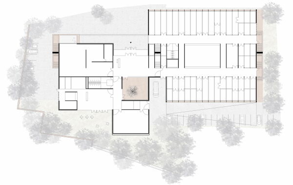 1. Preis: Burger Rudacs Architekten (M�nchen) mit Wamsler Rohloff Wirzm�ller FreiRaumArchitekten (Regensburg): Erdgeschoss