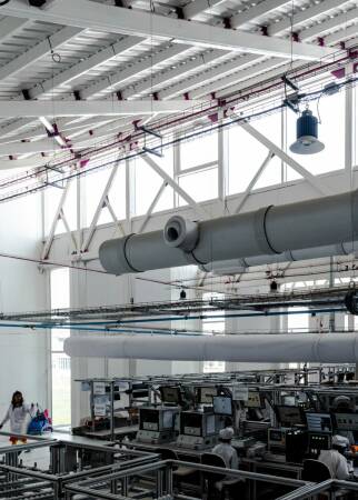 Industrieareal von Studio Saar in Indien