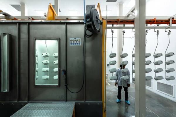 Industrieareal von Studio Saar in Indien