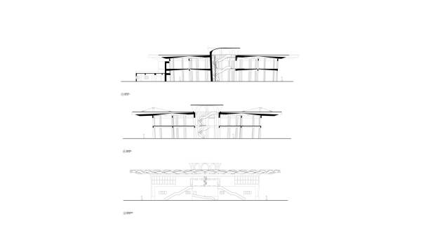 Kantine: Schnitte und Ansicht