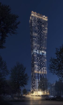 Ostrava Tower bei Nacht, Visualisierung