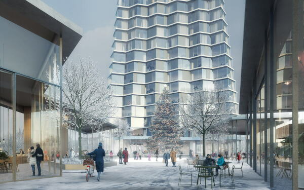 Ostrava Tower Erdgeschoss-Umgebung, Visualisierung