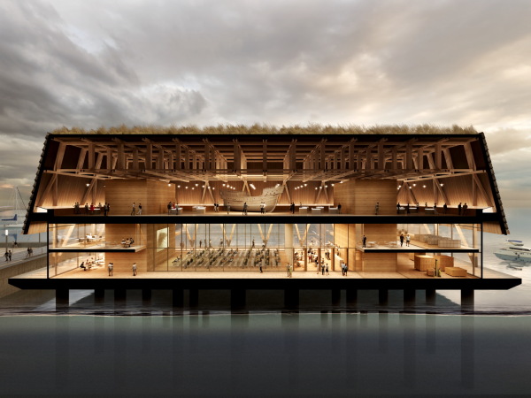 Anerkennung: Bez + Kock Architekten (Stuttgart) mit Raible + Partner, (Eningen), Pfeil&Koch Ingenieurgesellschaft (Stuttgart), wh-p Ingenieure (Stuttgart) und koeber Landschaftsarchitektur (Stuttgart)