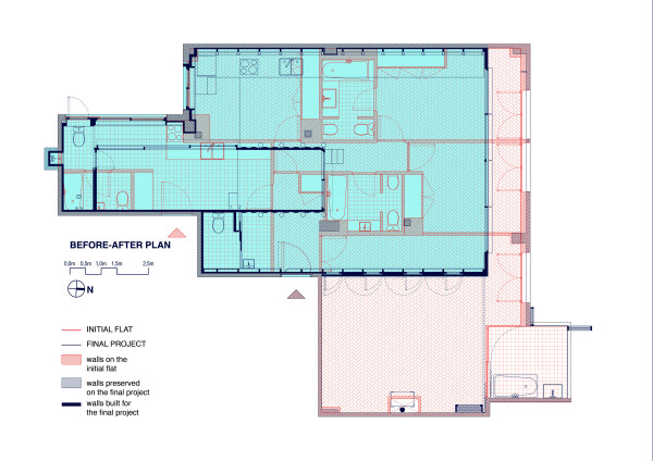 Im Bestand wurden Abriss- und Umbaumanahmen vollzogen