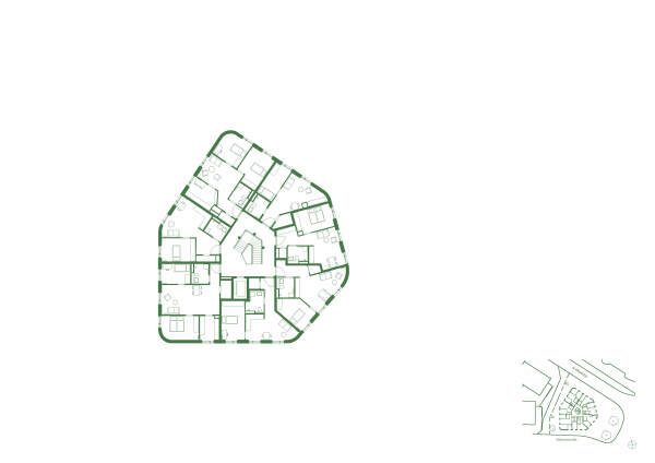 Grundriss 5. Obergeschoss