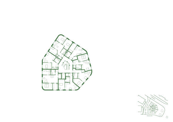 Grundriss 4. Obergeschoss