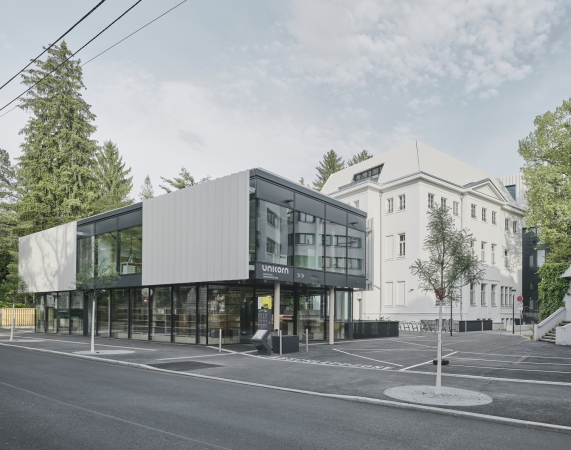 Unicorn und ÖH-Gebäude, Universität Graz