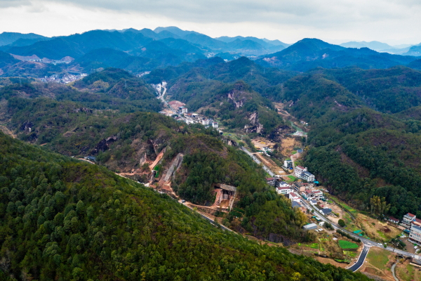 Das Tal von Jinyun in der chinesischen Provinz Zhejiang