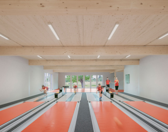 Kegelbahn in Wlknitz, Deutschland, 2019, Architektur: KO/OK Architektur