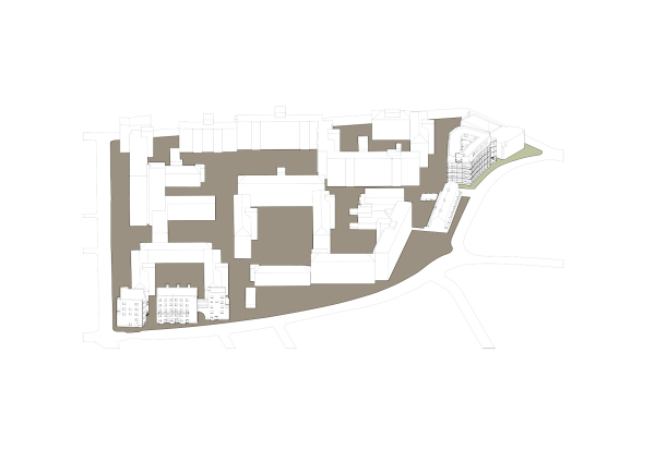 Axonometrie, Taylor & Chatto Court und Wilmott Court