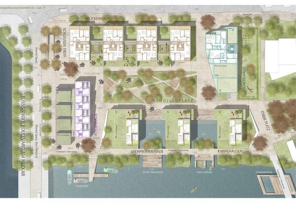 2. Preis: a+r Architekten, Lageplan