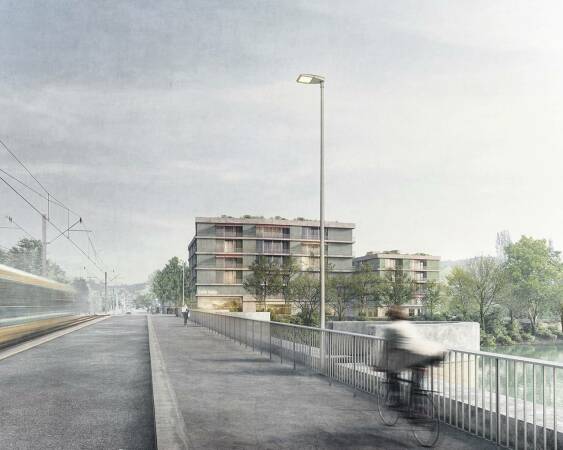 3. Platz: 03 Arch., Perspektive Neckar