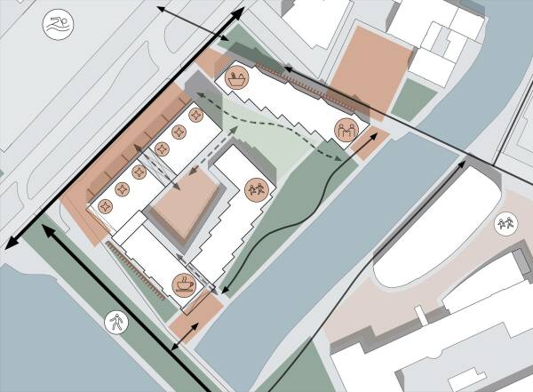2. Preis: SMAQ Architektur und Stadt, Lageplan Vernetzung