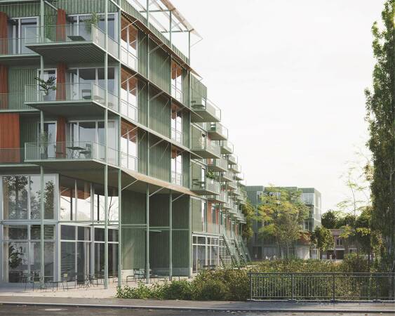 2. Preis: SMAQ Architektur und Stadt, Blick Wohnen am Oberkanal