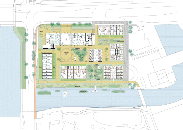 1. Preis: NL Architects, Lageplan