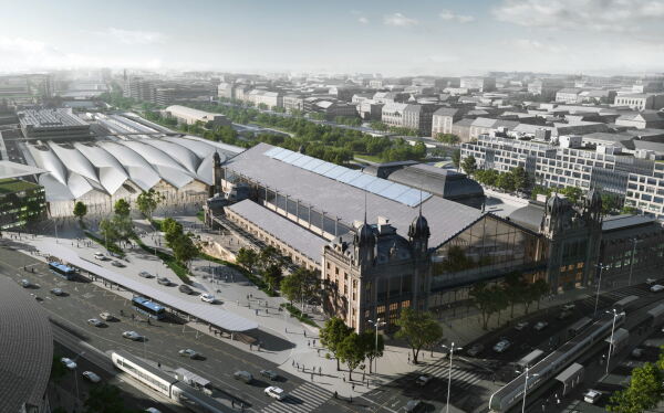 3. Preis: Zaha Hadid Architects (London), Finta St�di� (Budaptest), Buro Happold (Berlin), ABUD (Budapest), Land (Mailand)