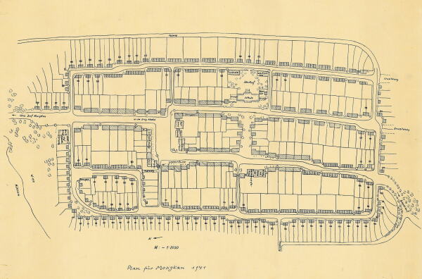 Stadtplan fr Mogiskau, 1941