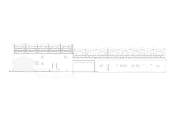 Stallgeb�ude Ansicht West