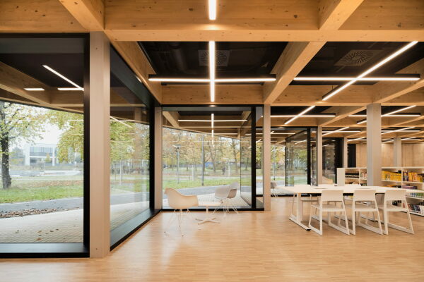 Mensa und Mediathek von wulf architekten in Darmstadt