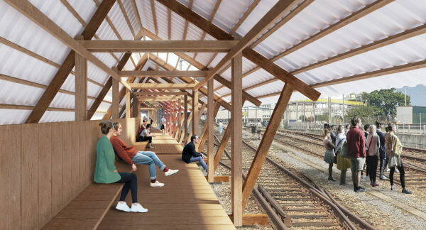 Das mallorquinische Bro isla entwirft den Basel Pavillon im Rahmen der Architekturwoche aus wiederverwendetem Baumaterial