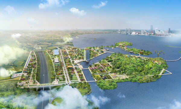 Floriade 2022, Luftbild, Visualisierung