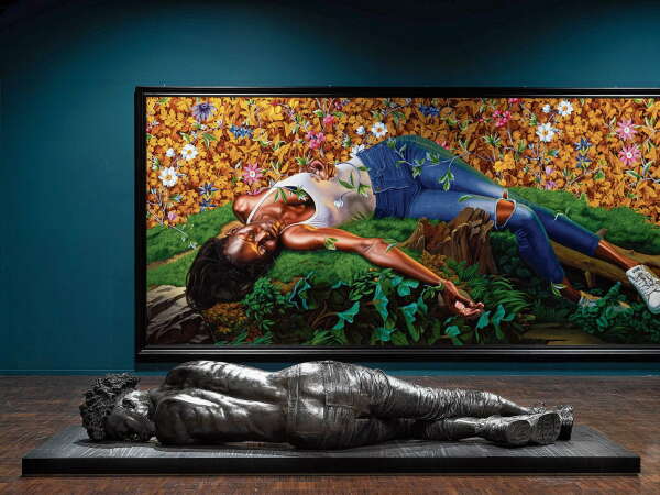 Kehinde Wiley ist fr seine kunsthistorischen Bezge bekannt. In der Fondazione Giorgio Cini auf der Isola di San Giorgio Maggiore zeigt er eine Archaeology of Silence, die von Hans Holbeins Der Leichnam Christi im Grabe inspiriert ist.