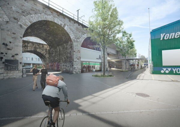 Fahrrad- und Fuwegbrcke in Zrich geplant