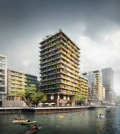 Plan fr Moringa in der Hamburger HafenCity von kadawittfeldarchitektur