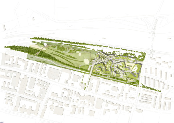 Auszeichnung in der Kategorie Landschafts- und Umweltplanung bzw. Landschaftserleben: Baumkirchen-Mitte in Mnchen, mahl gebhard konzepte Landschaftsarchitekten bdla Stadtplaner (Mnchen)