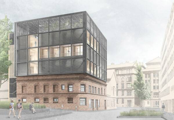 Team MIMO aus D�sseldorf: Sanierung und Aufstockung des Caf� Ada in Wuppertal; Visualisierung