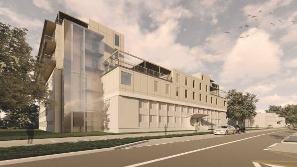 Team FIRSTlife aus Prag in Tschechien: Sanierung und Aufstockung eines Studierendenwohnheims in Prag; Visualisierung