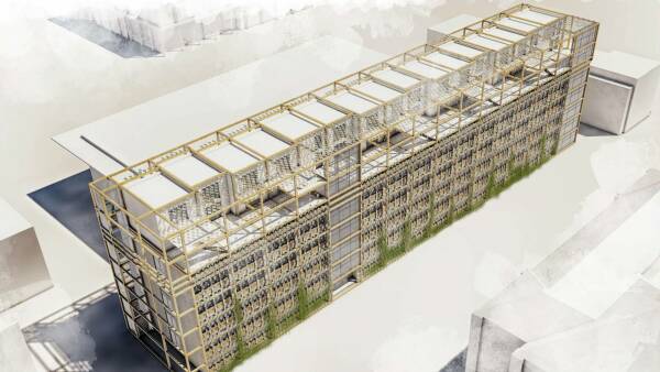 Team coLLAb aus Stuttgart: Sanierung und Aufstockung eines Universit�tsgeb�udes in Stuttgart; Visualisierung des Gesamtgeb�udeentwurfs