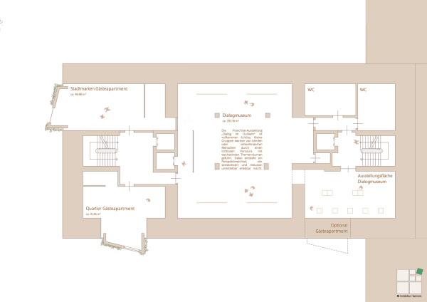Anerkennung: Architektur Hammers, Grundriss 1. Obergeschoss