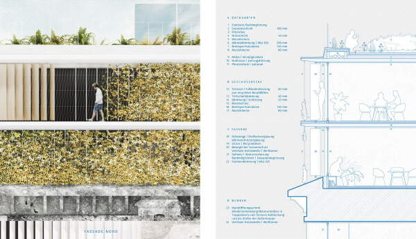 1. Preis: SMAA Studio fr Architektur, Fassadenschnitt