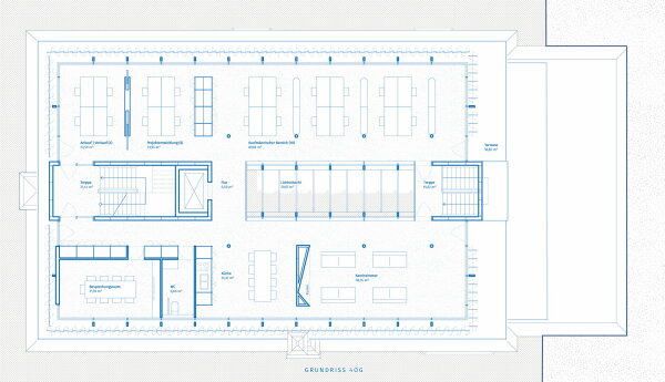 1. Preis: SMAA Studio fr Architektur, Grundriss 4. Obergeschoss