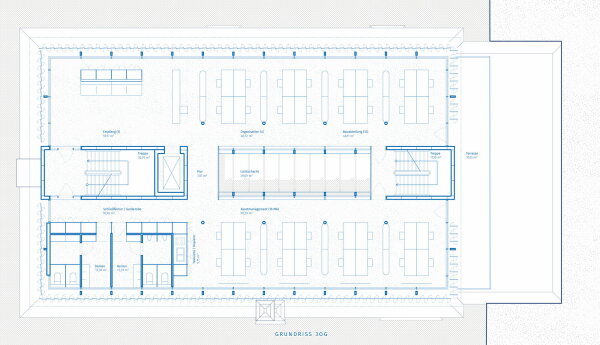 1. Preis: SMAA Studio fr Architektur, Grundriss 3. Obergeschoss