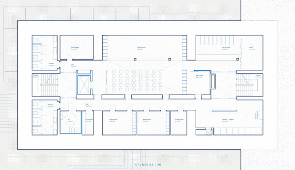 1. Preis: SMAA Studio fr Architektur, Grundriss 1. Obergeschoss
