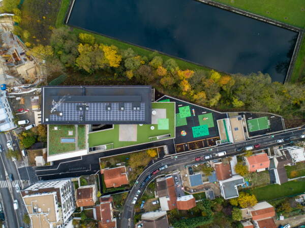 Schule in Villejuif von Dominique Coulon & associs