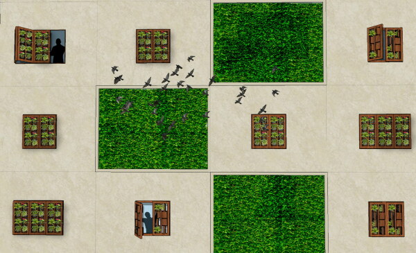 Rising Stars / Reconnecting with nature / 2. Preis: Die Modular Shutter Gardens aus Polen sind ein System aus bepflanzbaren Holz-Filzelementen, das sich an Fensterl�den montieren l�sst und jede*r Hausbewohner*in einen vertikalen Garten beschert.