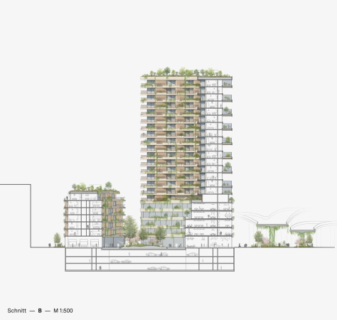 3. Preis: caspar. (Kln) und studio grngrau (Dsseldorf). Schnitt