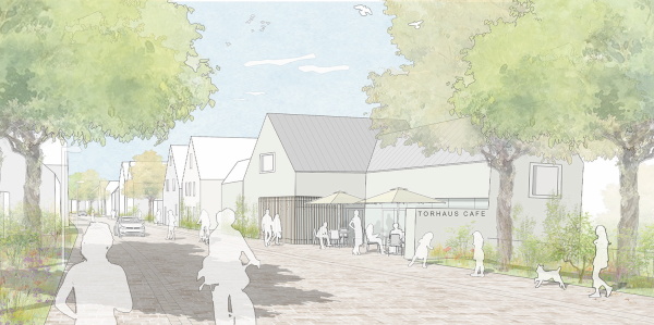 1. Preis: Holl Wieden Partnerschaft (Wrzburg). Perspektive Dettinger Tor