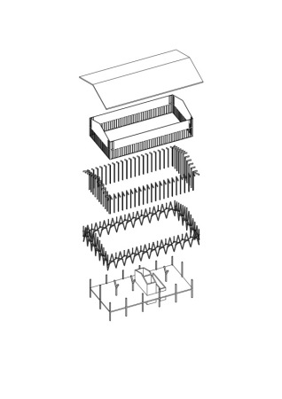 Explosionsaxonometrie der Kunsthalle