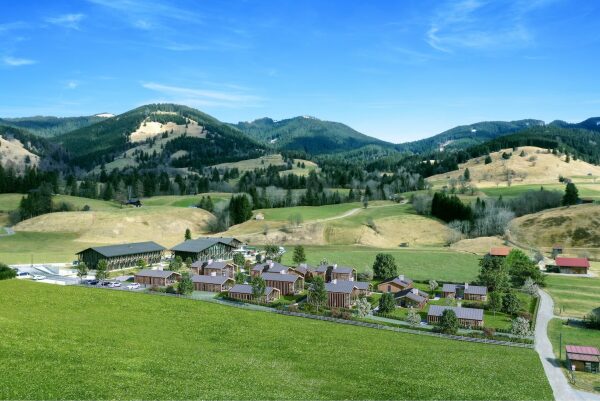 Die geplanten Ferienh�user von MGF Architekten (Stuttgart) vor der Kunsthalle