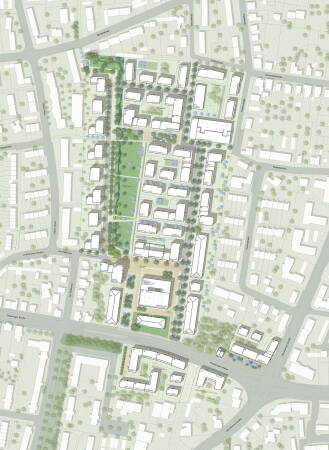 3. Preis: holger meyer architektur (Frankfurt am Main) mit WGF Objekt Landschaftsarchitekten (Nrnberg)