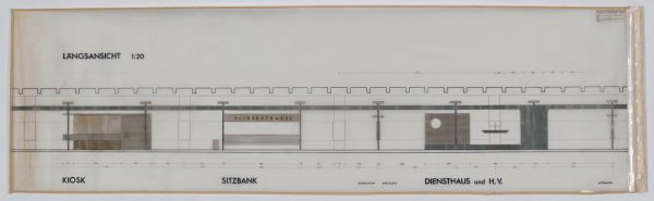 U-Bahnhof Blissestra�e, Wettbewerbsbeitrag (1. Preis, unrealisiert), 1964