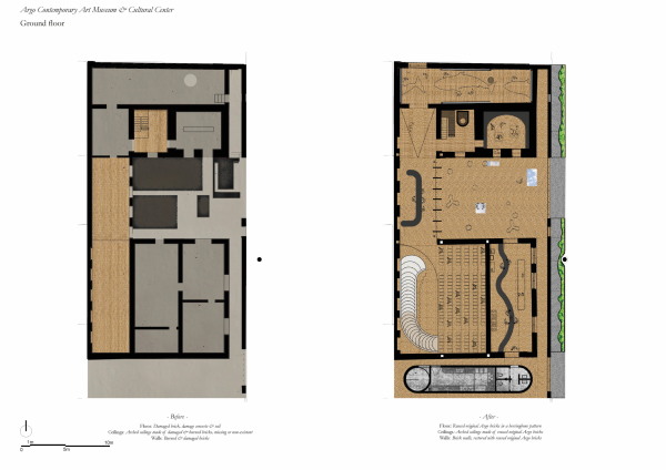 Grundriss Erdgeschoss vorher / nachher